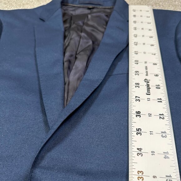 J.Crew Navy Blue Vitale Barberis Canonico Wool Men's Ludlow Blazer Size 36S - Picture 4 of 8